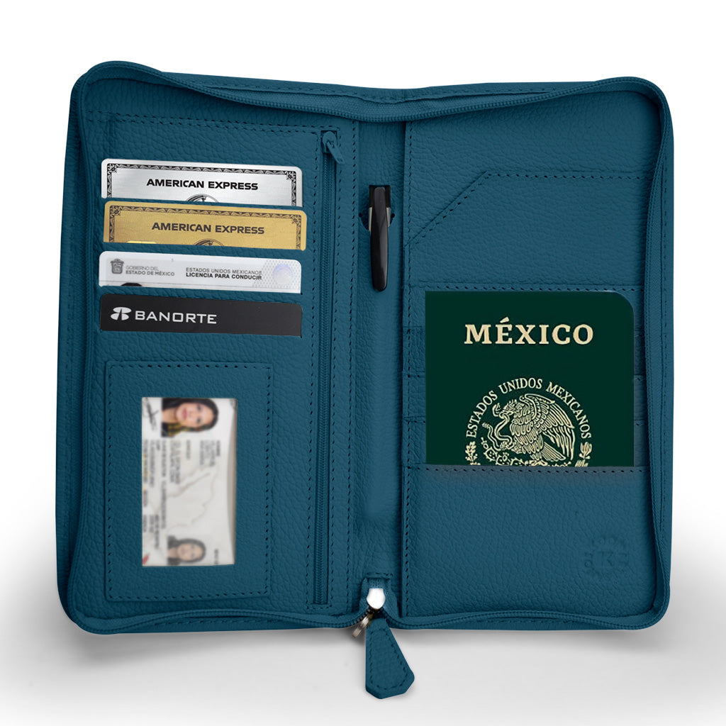 Funda Pasaporte Piel Sintética Tarjetero Diseño 5 - Temu Chile